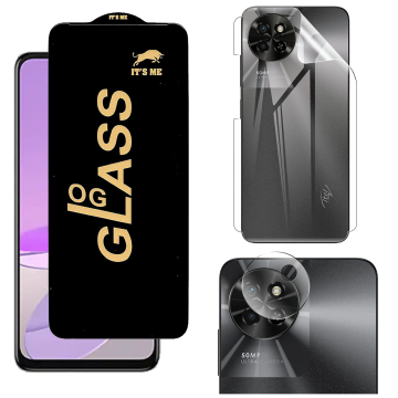 iTel S23 360¬∞ Clear Kit: OG Glass + Back Jelly Camera Guard - Image 2