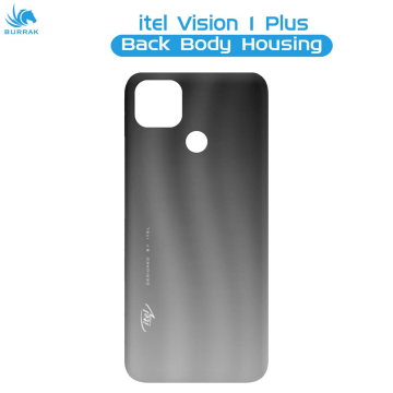 iTel Vision 1 Plus Rear Back Body Casing Housing Replacement Battery Back Door For iTel Vision 1 Plus - Black - Image 2