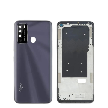 iTel Vision 2 Housing Middle Frame With Side Button and Camera Lens Complete Body Casing Replacement For Vision 2 - Gray - Image 2