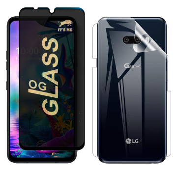 LG G8X ThinQ Protection Pack: OG Glass + Clear Back Jelly Film - Image 2