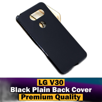 LG V30 Soft Plain Black Case Mobile Cover - Image 2