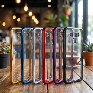 LG V40 ThinQ Soft Multi Chrome Border Camera Protection Cover - Image 2