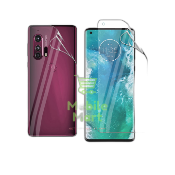Motorola Edge Plus Front & Back Protection Clear Jelly Soft Ultra Clear Jell For Motorola Edge Plus