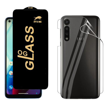 Motorola Moto G Power Protection Pack: OG Glass + Clear Back Jelly Film - Image 2