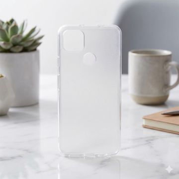 Motorola Moto G9 Power Matte Style Sides Transparent Silicone Case - Image 2