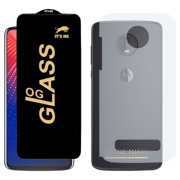 Motorola Moto Z4 Combo: OG Glass Screen Protector + Carbon Back Skin - Image 2