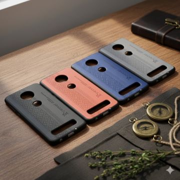 Motorola Moto Z4 Soft Leather Case For Moto Z4 Mobile Cover - Image 2