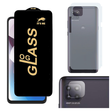 Motorola One 5G Ace 3-in-1 Kit: OG Glass + Carbon Back Camera Protector - Image 2