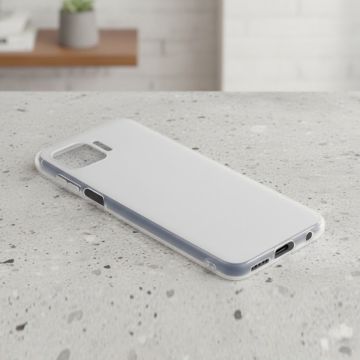 Motorola One 5G Matte Sides Transparent Silicone Cover