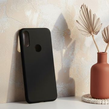 Motorola One E 2020 Soft Plain Black Case Mobile Cover - Image 2