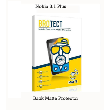 Nokia 3.1 Plus Back Protector Skin Matte Style Protector For Nokia 3.1 Plus
