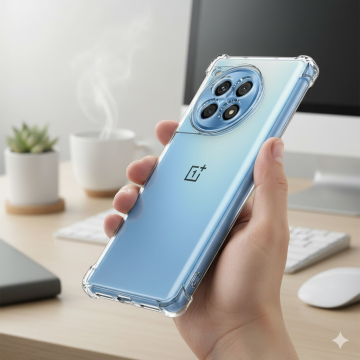 OnePlus 12R Transparent Anti-Shock Bumper Case Mobile Cover - Image 2