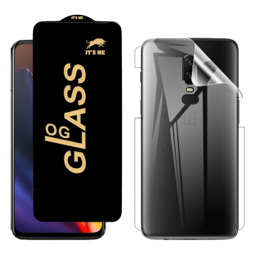 OnePlus 6T Protection Pack: OG Glass + Clear Back Jelly Film - Image 2