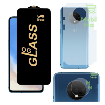 OnePlus 7T 3-in-1 Kit: OG Glass + Carbon Back Camera Protector - Image 2