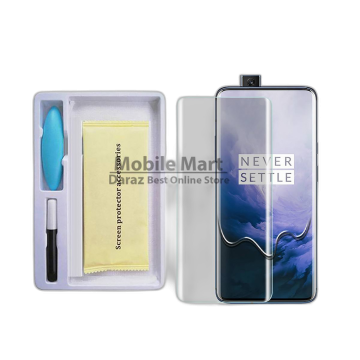 OnePlus 7t Pro Front UV Tempered Glass Protector For Fully Curved Glass For OnePlus 7t Pro - Image 2