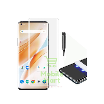 OnePlus 8 Front UV Tempered Glass Protector For Fully Curved Glass For OnePlus 8 - Image 2
