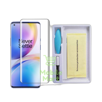 OnePlus 8 Pro Front UV Tempered Glass Protector For Fully Curved Glass For OnePlus 8 Pro - Image 2
