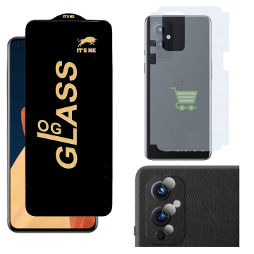 OnePlus 9 3-in-1 Kit: OG Glass + Carbon Back Camera Protector - Image 2
