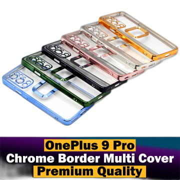 OnePlus 9 Pro Soft Multi Chrome Border Camera Protection Mobile Cover - Image 2