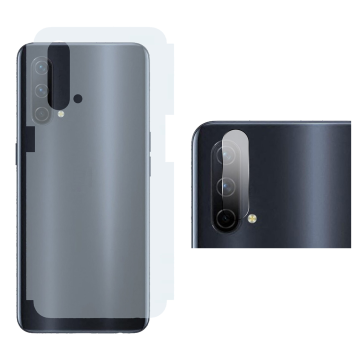 OnePlus Nord CE 5G Rear Combo: Carbon Fiber Skin + Camera Lens Protector - Image 2