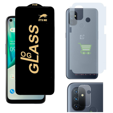 OnePlus Nord N100 3-in-1 Kit: OG Glass + Carbon Back Camera Protector - Image 2