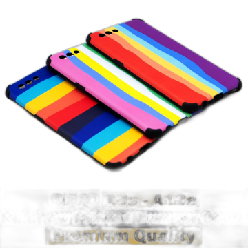 Oppo A12e Rainbow Printed Bumper Camera Protection Mobile Cover - Image 2