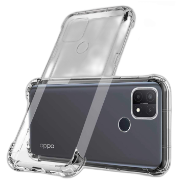 Oppo A15 Transparent Anti Shock Soft Crystal Clear Case - Image 2