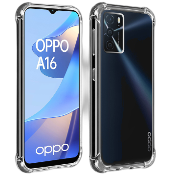Oppo A16 Transparent Extra Bumper Anti Shock Soft Crystal Clear Case - Image 2