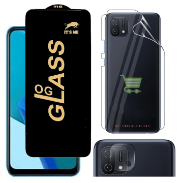 Oppo A16e 360¬∞ Clear Kit: OG Glass + Back Jelly Camera Guard - Image 2