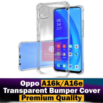 Oppo A16k Transparent Anti Shock Soft Crystal Clear Case