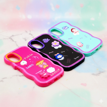 Oppo A17 Wave Style Printed Mobile Cover - Image 2