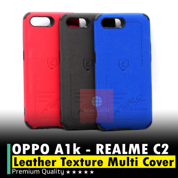 Oppo A1k Soft Texture Leather Style Mobile Cover - Image 2