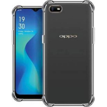 Oppo A1k Transparent Extra Bumper Anti Shock Crystal Clear Case Cover
