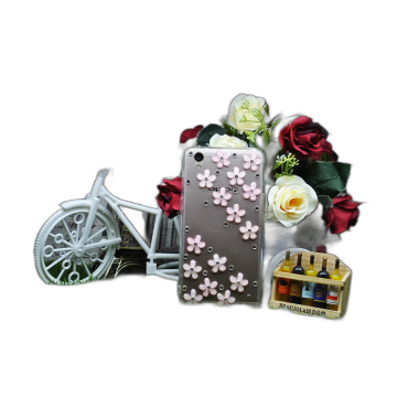 Oppo A37 Fancy Women Girl Cute Bowtie Candy Crystal Bling Stone Ladies Cover For Oppo A37 - Back Fancy Cover