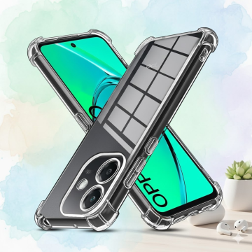 Oppo A3X Transparent Extra Bumper Anti Shock Soft Crystal Clear Case - Image 2