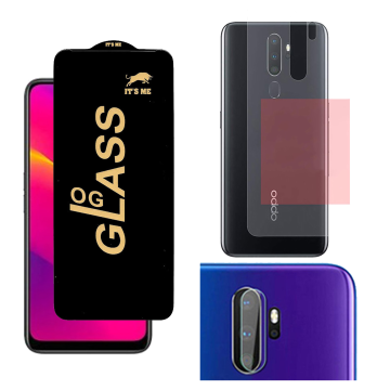 Oppo A5 (2020) 360¬∞ Clear Kit: OG Glass + Back Jelly Camera Guard - Image 2