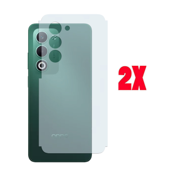 Oppo A5 2025 Back Protector Carbon Fiber Matte Soft Skin Sheet For - 2Pcs - Image 2