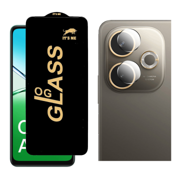Oppo A5 2025 OG Glass Protector HD Plus Premium Quality + Back Rear Camera 9H Gorilla Flexible - Image 2