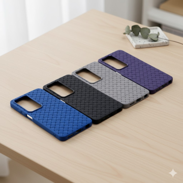 Oppo A5 2025 Soft Silicone Cube Back Cover Easy Grip Case - Image 2