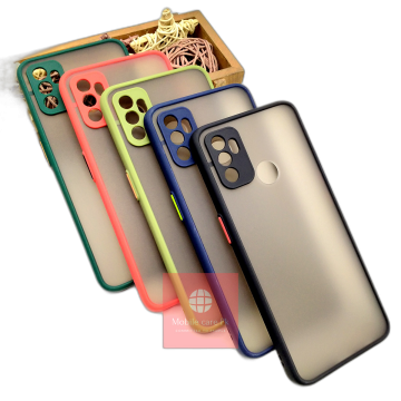 Oppo A53 Smoky Matte Armor Case Camera Protection Mobile Cover