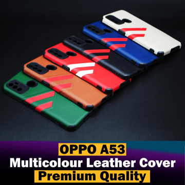 Oppo A53 Soft Multicolour Leather Case Mobile Cover - Image 2