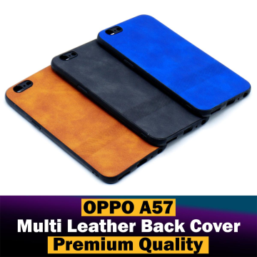 Oppo A57 Soft Texture Leather Style Mobile Cover - Image 2