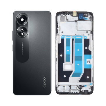 Oppo A58 Rear Complete Body Casing Housing Replacement For A58 - Black - Image 2