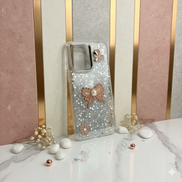 Oppo A5x Glitter Butterfly Stone Mobile Cover - Image 2