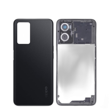 Oppo A76 Black Housing - Image 2