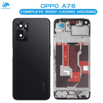 Oppo A76 Rear Complete Body Casing Housing Replacement For Oppo A76 - Black - Image 2