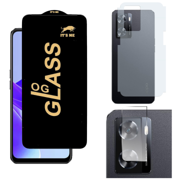 Oppo A77 3-in-1 Kit: OG Glass + Carbon Back Camera Protector - Image 2