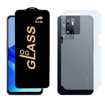 Oppo A77s Combo: OG Glass Screen Protector + Carbon Back Skin - Image 2