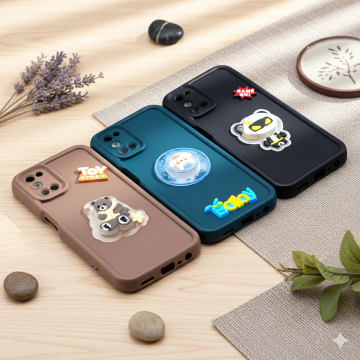 Oppo A92 Cute Kitty Blinking Lights Mobile Cover - Image 2