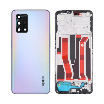 Oppo A95 Rear Complete Body Casing Housing Replacement For A95 - Silver - Image 2